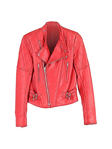 Joseph Joseph Biker Jacket in Red Leather  (view 1)