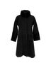 Max Mara 100% Wool Black  Max Mara Studio Shear-Accent Hidden-Buttoned Coat in Black Wool Size 6 - photo 1