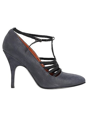 Lanvin Lanvin Strappy Pumps in Dark Grey Leather (view 1)
