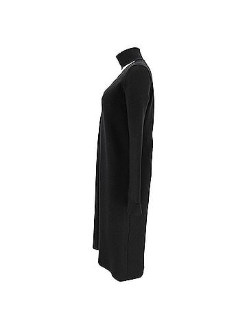 Bottega Veneta Bottega Veneta High-Neck Long Sleeve Midi Dress in Black Viscose (view 2)