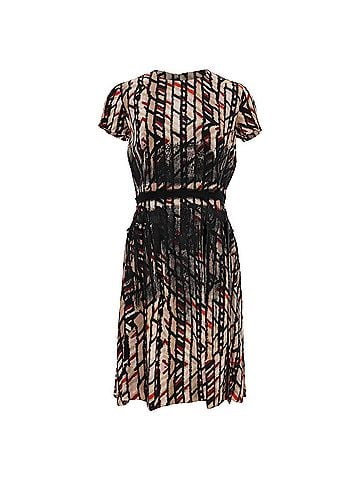 Bottega Veneta Bottega Veneta Knee-Length Dress in Multicolor Silk (view 1)