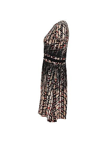 Bottega Veneta Bottega Veneta Knee-Length Dress in Multicolor Silk (view 2)
