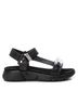 XTI Black Women's Flat Sandals Size 6 - photo 1