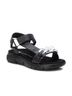 XTI Black Women's Flat Sandals Size 6 - photo 2