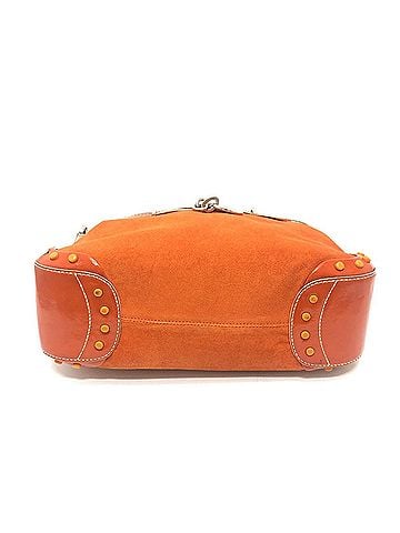 Tod's Orange Leather Suede Handbag Shoulder Bag (view 2)