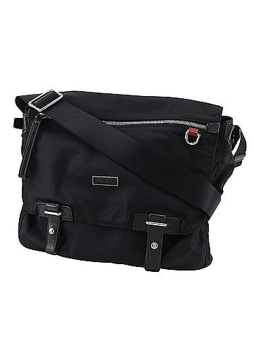 Tumi TUMI Men's Nylon Messenger Bag with Flap, Black (view 2)