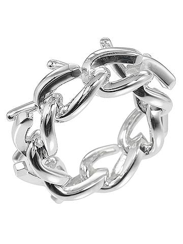 Tiffany Tiffany & Co. Forgelink High Polish Ring, Approx. 10.7g, Women's (view 1)