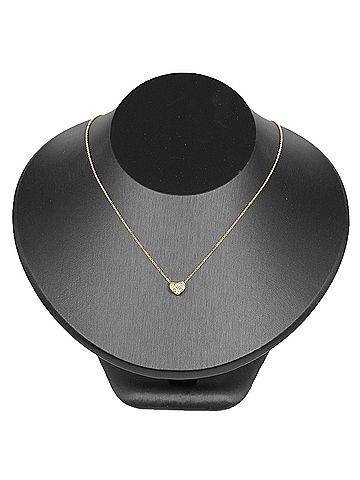 Tiffany Tiffany & Co. Pavé Heart Necklace, 18K Yellow Gold, Approx. 2.6g (view 2)