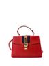 Gucci 100% Leather Red Sylvie Top Handle Bag Leather Medium One size - photo 1