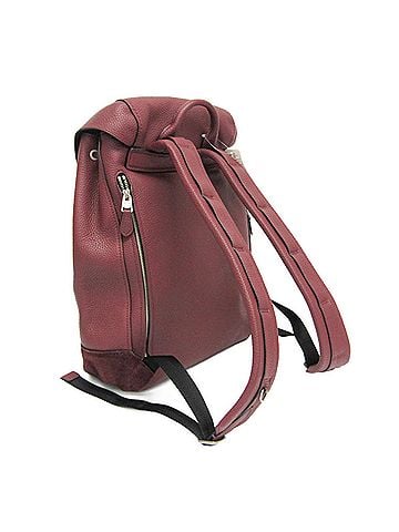 Coach Coach Manhattan 59039 Men's Leather,Suede Backpack Wine (view 2)