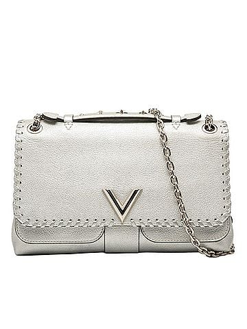 Louis Vuitton Louis Vuitton Very Line Chain Shoulder Bag M43201 Argent Silver Leather Women's LOUIS VUITTON (view 1)