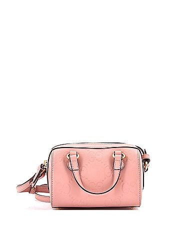Gucci Convertible Boston Bag Jumbo GG Embossed Leather Super Mini (view 1)