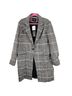 Rails 100% Rayon Plaid Black White Pink Coat Size L - photo 2