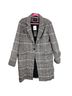 Rails 100% Rayon Plaid Black White Pink Coat Size L - photo 1
