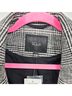 Rails 100% Rayon Plaid Black White Pink Coat Size L - photo 7