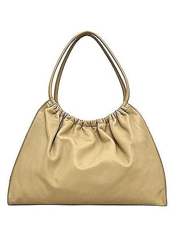 Gucci Gucci tote bag ec-24528 beige 100-015 8003754970 leather 001 4332 00 2404 GUCCI gathered cream women's (view 1)