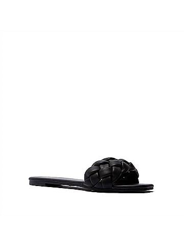 Qupid Women's Braided Slip On Sandals (view 1)