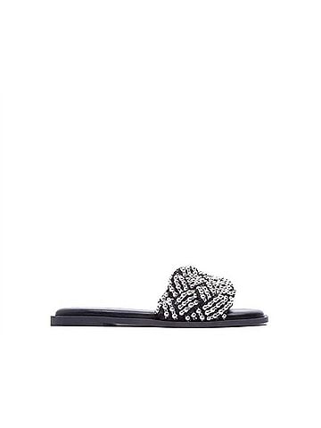 Qupid Women's Beaded Slides (view 1)