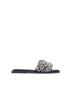 Qupid Black Women's Beaded Slides Size 7 1/2 - photo 1