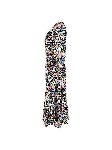 Rixo London Rixo Maya Shirred Maxi Dress in Floral Print Cotton (view 2)