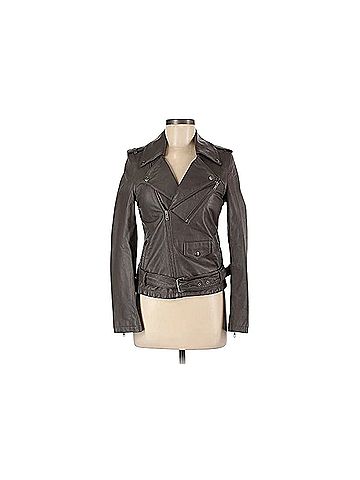 Plus Minus Time Divide Leather Jacket (view 1)