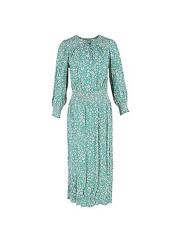 Rixo London Rixo Marianna Floral-Print Crepe Maxi Dress in Green Viscose (view 1)