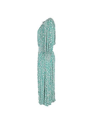 Rixo London Rixo Marianna Floral-Print Crepe Maxi Dress in Green Viscose (view 2)