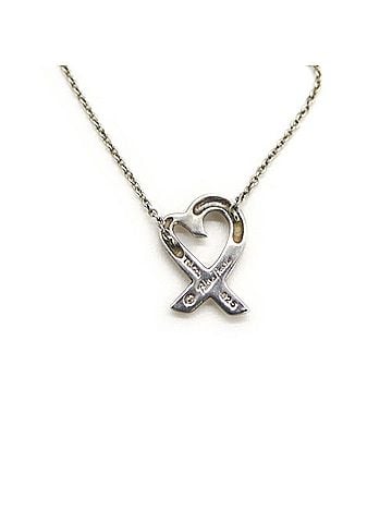 Tiffany TIFFANY & Co. Tiffany Paloma Picasso Loving Heart Necklace Silver 925 Azuki Chain (view 2)