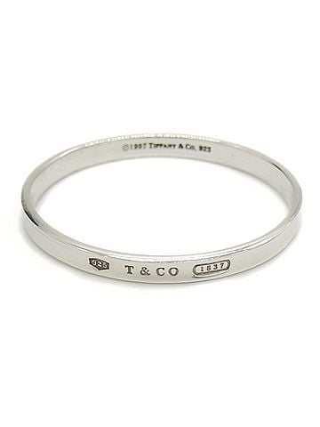 Tiffany TIFFANY & Co. Tiffany 1837 Narrow Bangle Bracelet Silver 925 (view 1)