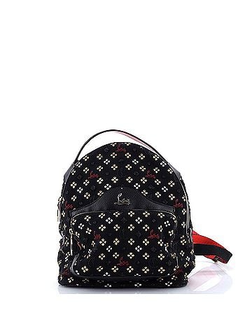 Christian Louboutin Backloubi Backpack Embroidered Canvas Small (view 1)