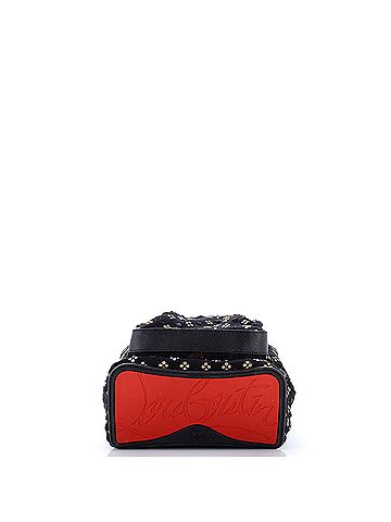 Christian Louboutin Backloubi Backpack Embroidered Canvas Small (view 2)