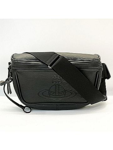 Vivienne Westwood Vivienne Westwood Flow Orb Body Bag, Black Waist Pouch VWH301, for Men and Women (view 1)