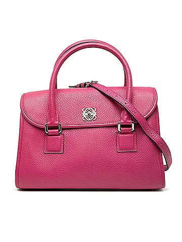 Loewe LOEWE Anagram Alamo 28 Handbag/Shoulder Bag, 2-Way, Pink Leather, Women's (view 1)