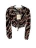 Diane von Furstenberg Floral Black Multi Color Long Sleeve Blouse Size 2 - photo 2