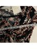 Diane von Furstenberg Floral Black Multi Color Long Sleeve Blouse Size 2 - photo 8