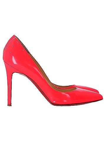 Christian Louboutin  Christian Louboutin Pigalle Pumps in Red Nappa Leather (view 1)