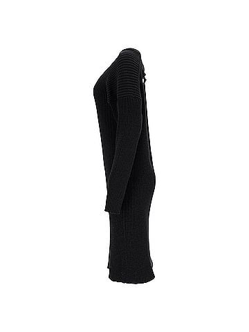 Bottega Veneta Bottega Veneta Cut-Out Knee-Length Jumper Dress In Black Wool (view 2)