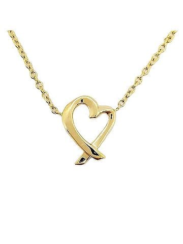 Tiffany Tiffany & Co. Paloma Picasso Labyrinth Heart Necklace in 18K Yellow Gold, 2.2g (view 1)