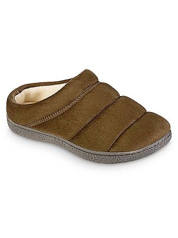 Isotoner Women's Recycled Microsuede Puffer Clog Slipper - Size: 7 - 8 (view 2)