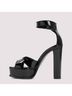 Alexander McQueen Black Butterfly Platform Sandals Size EU 40 - photo 2