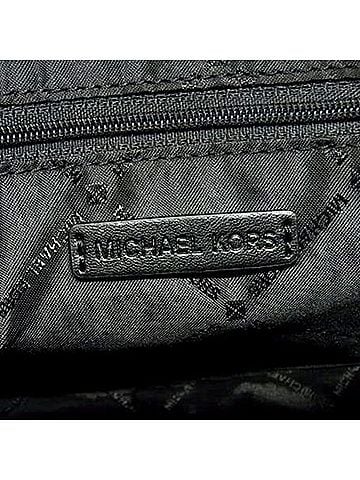Michael Kors MICHAEL KORS Michael Kors Shoulder Bag MK Pattern Black Beige Canvas Leather Men's Women's (view 2)