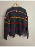 Escada 100% Wool Stripes Gray Multi Color Cardigan Size 42 - photo 6