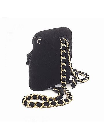 Chanel CHANEL Matelasse Backpack, Fabric, Women's, Black (view 2)