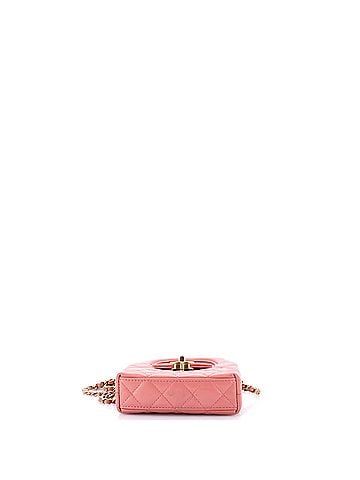 Chanel Kelly Top Handle Shopping Bag Quilted Shiny Aged Calfskin Nano (view 2)