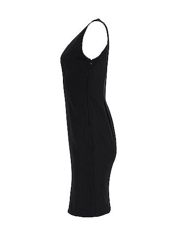 Ralph Lauren Ralph Lauren Sleeveless V-Neck Dress in Black Wool (view 2)