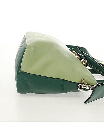 Chloé Bicolor Baylee Satchel Leather Green Leather Bag (view 2)