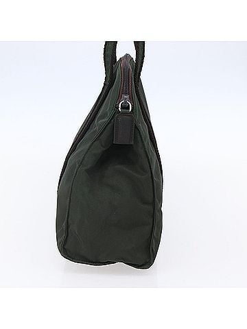 Prada Vintage Tote Tessuto Khaki Nylon Tote Bag Bag (view 2)