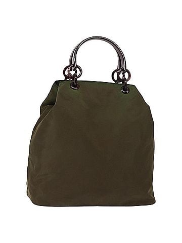 Prada Resin Handle Tote Tessuto Khaki Nylon Tote Bag Bag (view 1)