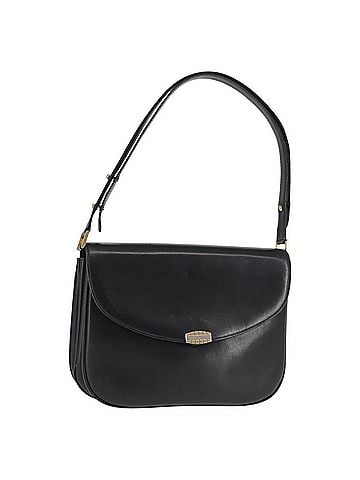 Bally Vintage Shoulder Bag Leather Black Leather Shoulder Bag Bag (view 1)