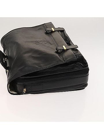Loewe Anagram Business Leather Black Leather Briefcase Bag (view 2)